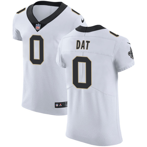 Nike Saints #0 Who Dat White Men's Stitched NFL Vapor Untouchable Elite Jersey - Click Image to Close